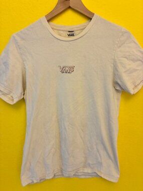 Vans Off The Wall Checkerboard Brand Graphic Tee White Small